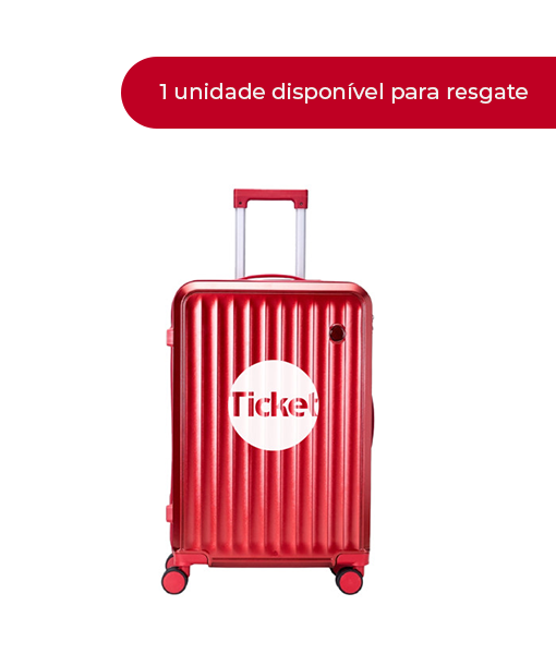 Mala de Viagem Vermelha - Ticket